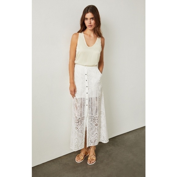 💕BCBGMAXAZRIA💕 Harper Lace Maxi Skirt 8 NWT - Picture 2 of 8